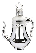 Silver Teapot<br>2017 Inge-glas Ornament